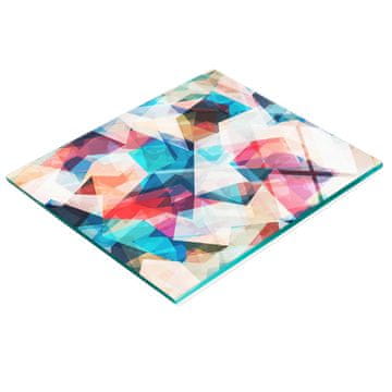 Trajna i stiljska staklena ploča s mozaičnim apstraktnim uzorkom 60x52 cm