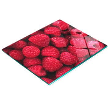tulup.cz Kuhinjska višenamjenska ukrasna ploča od kaljenog stakla, boja maline, 60x52 cm