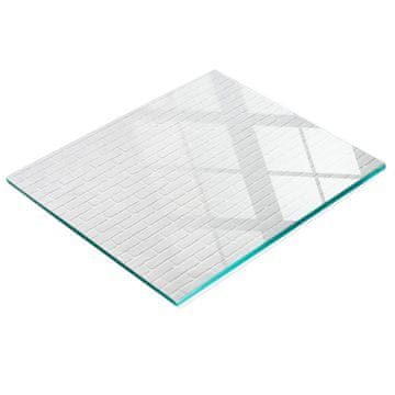 Kuhinjska višenamjenska dekorativna staklena ploča na zid s uzorkom cigle 60x52 cm