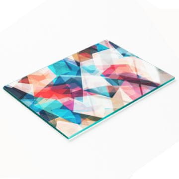 tulup.cz Izdržljiva i elegantna staklena ploča s apstraktnim mozaičnim uzorkom 80x52 cm