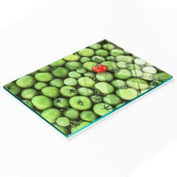 tulup.cz Dekorativna staklena daska za rezanje u kuhinji, zrela rajčica 80x52 cm