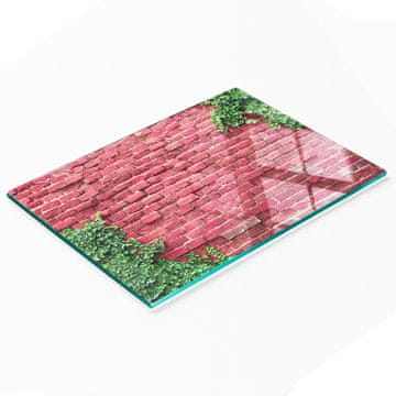 Kuhinjska višenamjenska dekorativna staklena ploča od opeke za zid 80x52 cm