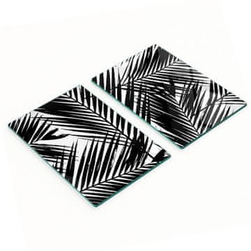 Ukrasne staklene kuhinjske daske za rezanje s listovima palme 2x40x52 cm