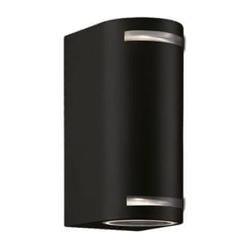 Ideus Vanjska vrtna zidna svjetiljka crna IP44 35W šuma 2xGU10 C 03012