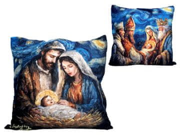Carmani DEKORATIVNI JASTUK S PUNJENJEM VAN GOGH BOŽIĆ