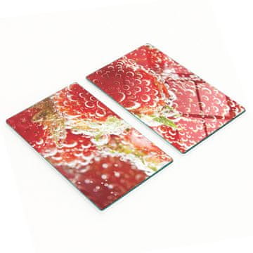 tulup.cz Elegantne i izdržljive staklene ploče s printom mjehurića jagode 2x30x52 cm