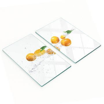 Trajne i elegantne staklene ploče s uzorkom naranče i voda 2x30x52 cm