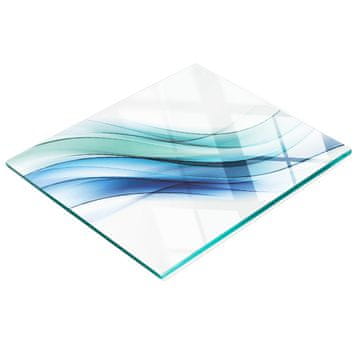 tulup.cz Dekorativna staklena daska za rezanje i posluživanje Apstraktni val 60x52 cm