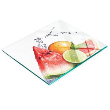 Kuhinjska višenamjenska dekorativna staklena daska grejpfrut voda 60x52 cm