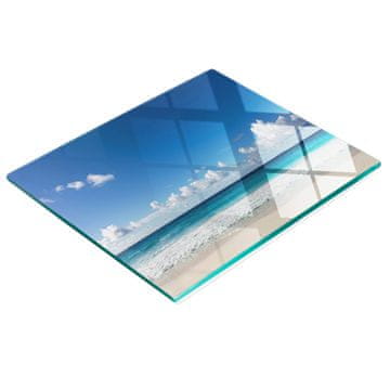 tulup.cz Višenamjenska dekorativna staklena ploča za kuhinju Seychelles Beach 60x52 cm