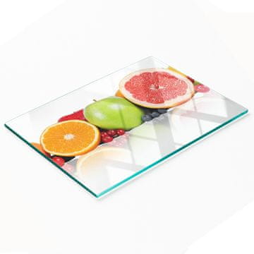 tulup.cz Dekorativna daska za rezanje od kaljenog stakla s šarenim voćem 80x52 cm