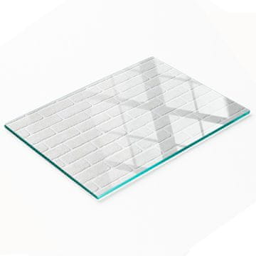 tulup.cz Višenamjenska dekorativna staklena ploča za kuhinjski zid od opeke 80x52 cm