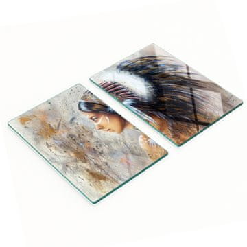 Kuhinjske višenamjenske dekorativne staklene daske indijski 2x40x52 cm