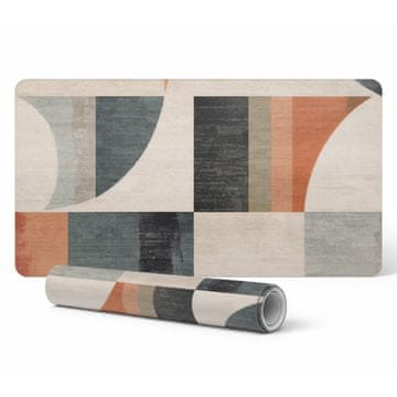 Dekorativna podloga sa vzorkom za radni stol, retro geometrijski oblici, 100x50 cm