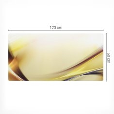 Vinilna podloga za stol s printom nježnih apstraktnih linija 120x60 cm