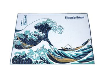 Carmani PODLOGA ZA STOL HOKUSAI KATSUSHIKA VELIKI VAL OD KANAGAWA DOMA