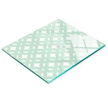 Dekorativna daska od kaljenog stakla za rezanje, geometrijski oblici, 60x52 cm