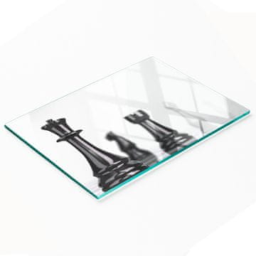 tulup.cz Kuhinjska višenamjenska dekorativna staklena ploča za šahovsku figuru 80x52 cm