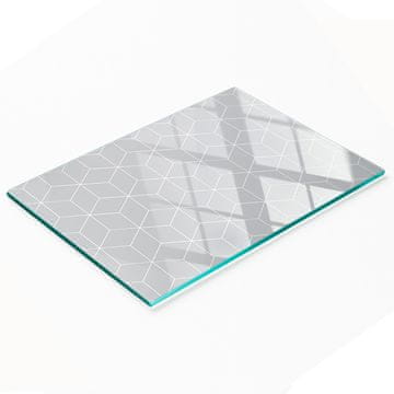 tulup.cz Izdržljiva i elegantna staklena ploča s uzorkom geometrijskih oblika 80x52 cm