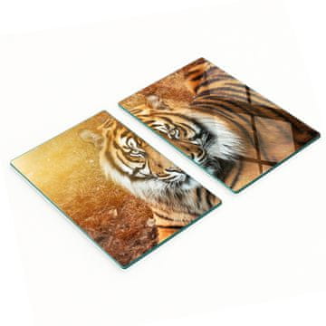 Stilove i trajne staklene ploče s otiskom bengalskog tigra 2x40x52 cm