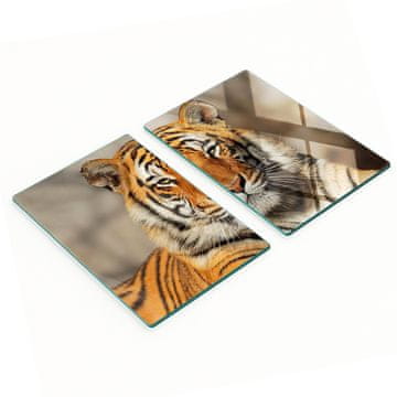 tulup.cz Dekorativne staklene daske za rezanje u kuhinji, bengalski tigar, 2x40x52 cm
