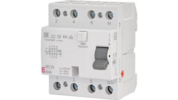4P 63A 0,03A diferencijalni prekidač tip A 6kA EFI6-P4 A 63/0,03 002061663