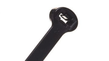 em Kabelska vezica 220x7,5 crna UV 2-LOCK čelična zuba BMTN2275 /100 kom/