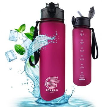 BOCA ZA VODU SPORTSKA BOCA MAT BORDO FITNESS GYM 750 ML
