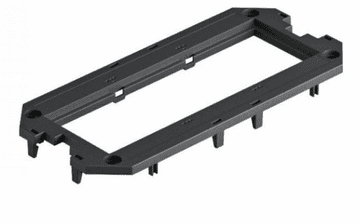 OBO BETTERMANN Montažni okvir za UT3 3 Modul45 165x76x4mm PA grafitno-crna RAL9011 7408753 /10kom/