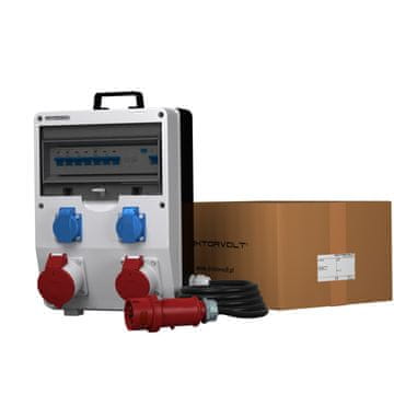 DOK RAZVODNA PLOŠČA ZA ZGRADU S ECO S/FI KABELOM 32A 16A 2X230V SCHUKO