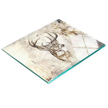 tulup.cz Izdržljiva i elegantna kuhinjska ploča od kaljenog stakla s uzorkom jelena 60x52 cm