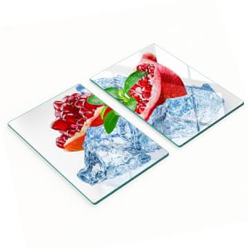 Staklene kuhinjske daske za rezanje s grafikom šipak s ledom 2x40x52 cm