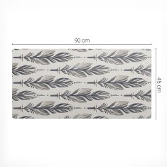 Vinilna podloga za stol s printom pera u vodoravnom rasporedu 90x45 cm