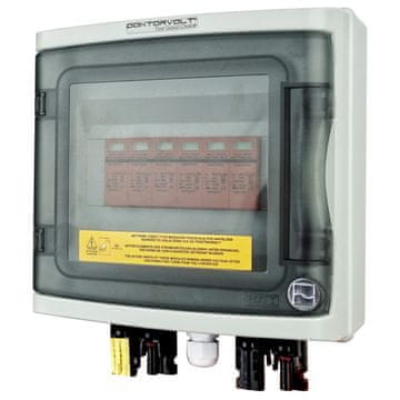 DOK PV RAZVODNA PLOČA 2-NIZNA DC 1000V T1 T2 SIGURNOSNA KUTIJA