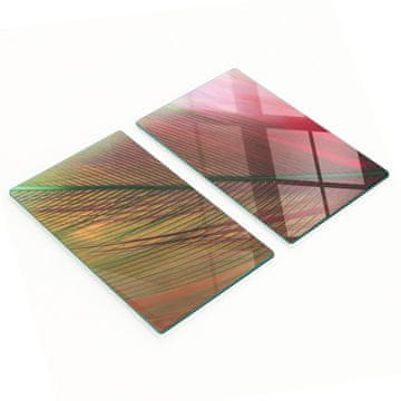 tulup.cz Izdržljive i elegantne staklene kuhinjske daske s uzorkom ruže u obliku perja 2x30x52 cm