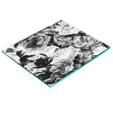 tulup.cz Izdržljiva i elegantna kuhinjska ploča od kaljenog stakla s uzorkom ruže 60x52 cm