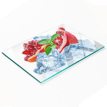 tulup.cz Dekorativna staklena daska za posluživanje grickalica Nar s ledom 80x52 cm