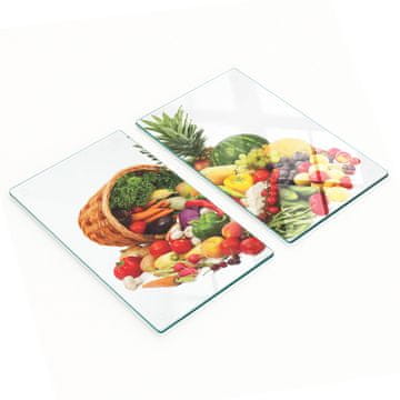 tulup.cz Dekorativne staklene daske za rezanje i posluživanje voća i povrća 2x30x52 cm
