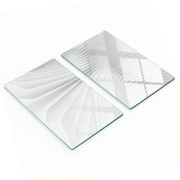 Staklene kuhinjske daske za rezanje s grafikom linija apstrakcije 2x30x52 cm