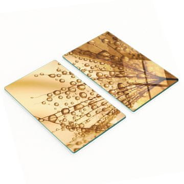 tulup.cz Staklene ukrasne daske za posluživanje grickalica Maslačak 2x30x52 cm