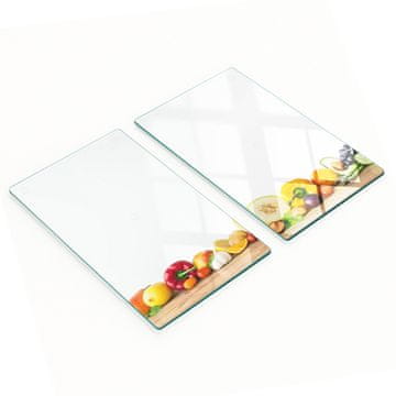 tulup.cz Dekorativne staklene daske za rezanje i posluživanje voća i povrća 2x30x52 cm
