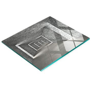 Trajna i elegantna kuhinjska daska od kaljenog stakla s uzorkom cigle 60x52 cm