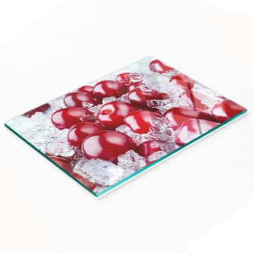 tulup.cz Kuhinjska višenamjenska dekorativna staklena ploča Trešnja Sladoled 80x52 cm