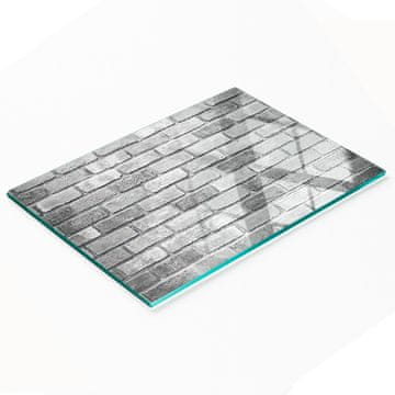 tulup.cz Kuhinjska ploča od kaljenog stakla s dekorativnom grafikom za zid od opeke 80x52 cm