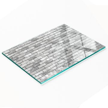 tulup.cz Kuhinjska ploča od kaljenog stakla s dekorativnom grafikom za zid od opeke 80x52 cm