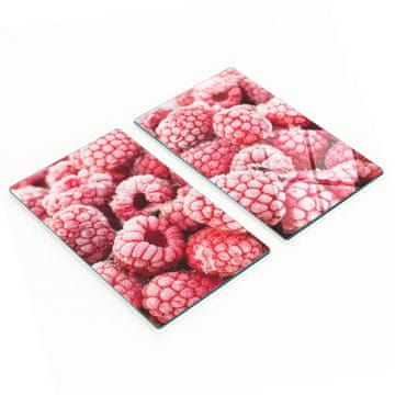 tulup.cz Dekorativne daske za rezanje od kaljenog stakla Smrznute maline 2x30x52 cm