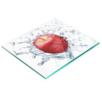tulup.cz Kuhinjska ploča od kaljenog stakla s ukrasnom grafikom vode jabuke 60x52 cm