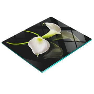 tulup.cz Izdržljiva i elegantna kuhinjska ploča od kaljenog stakla s uzorkom kale 60x52 cm