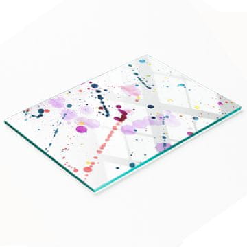 tulup.cz Kuhinjska ploča od kaljenog stakla s apstraktnim točkastim grafikama 80x52 cm