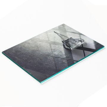 tulup.cz Staklena daska za rezanje s grafičkim boksačkim rukavicama 80x52 cm